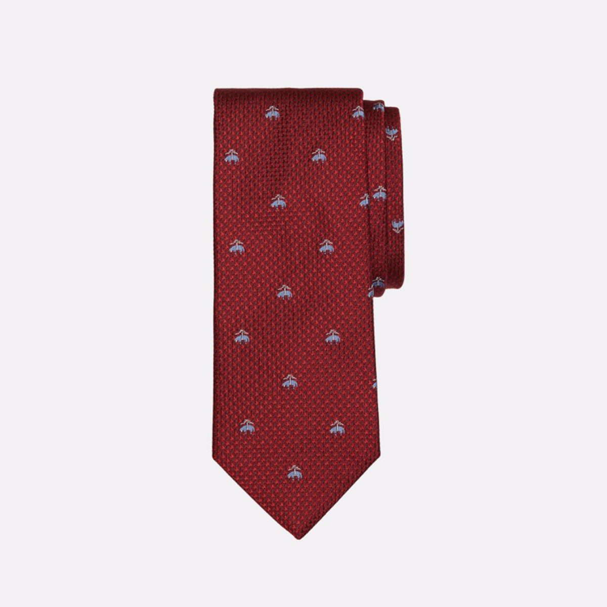 Golden Fleece Houndscheck Tie-Red