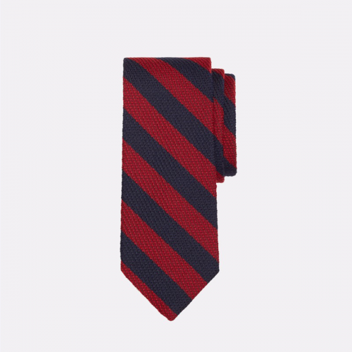 Textured BB4 Stripe Tie-Red
