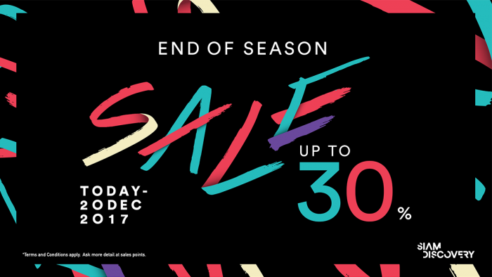 End of Season Sale up to 30%