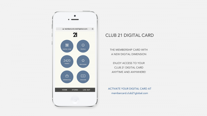 CLUB 21 THE DIGITAL CARD