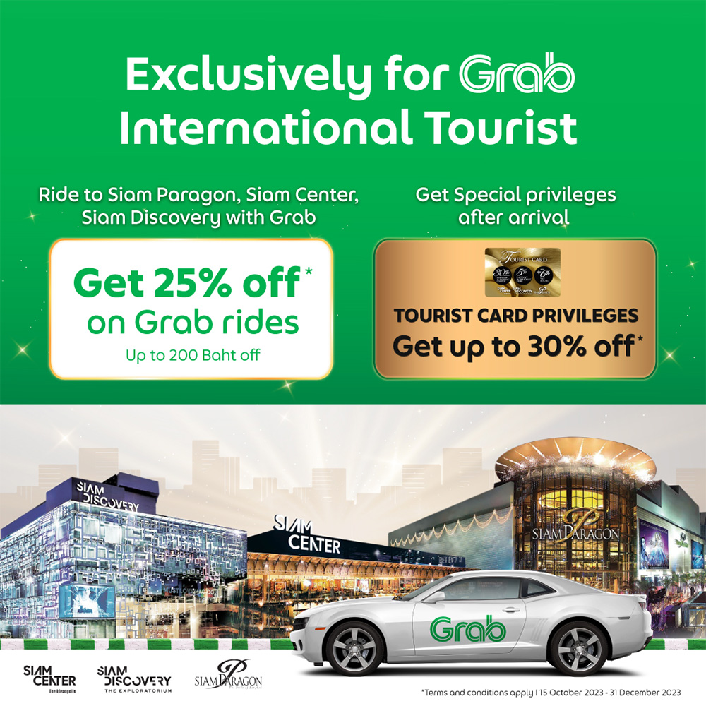 ONESIAM x GRAB “Exclusive for International Tourist Only”